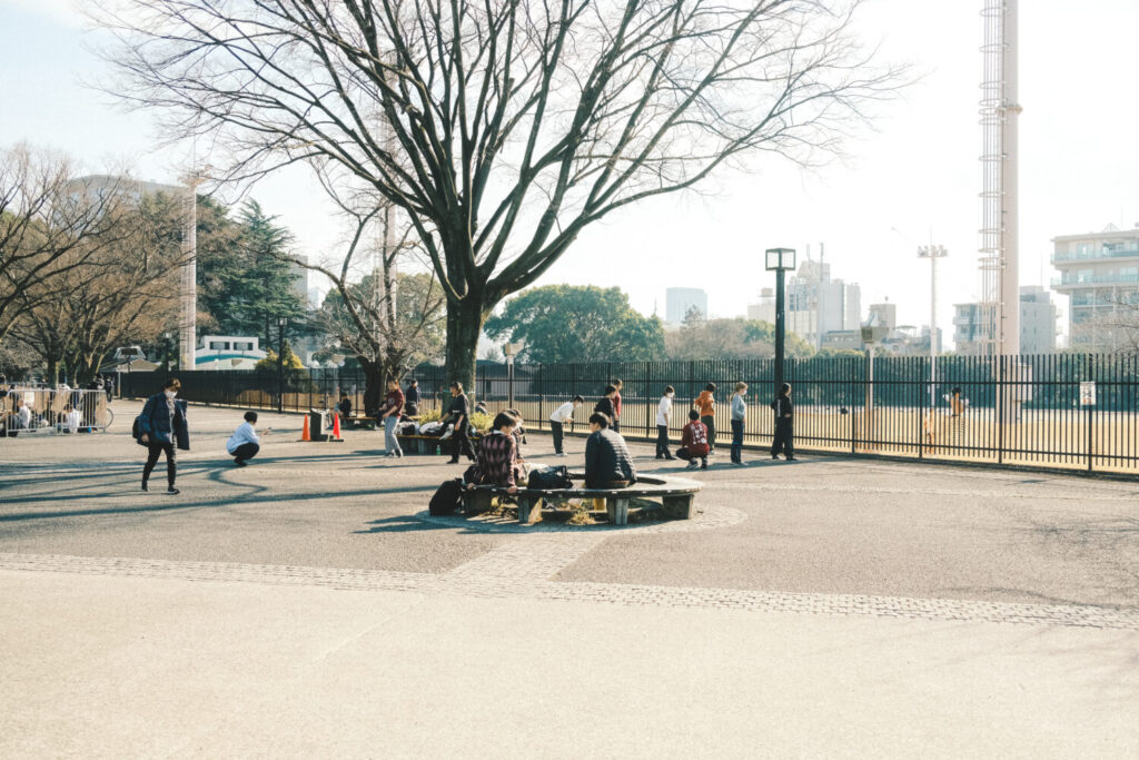 代々木公園のバスケットコート