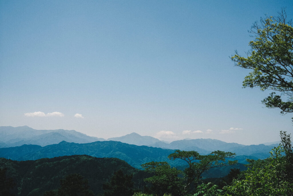 高尾山山頂の景色