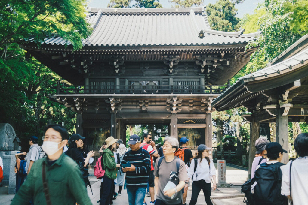 高尾山薬王院有喜寺本堂の近く